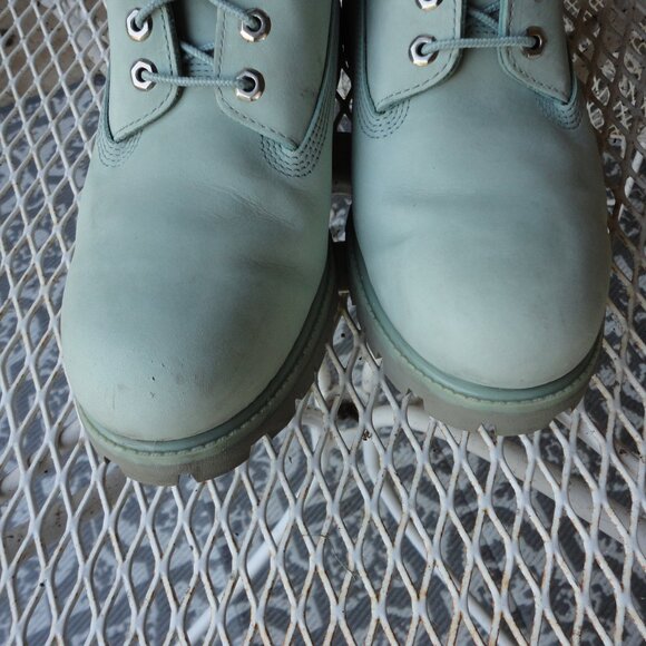 TIMBERLAND Men's 6" Premium Waterproof Light Blue Boots "A1OGW" Size 11.5 - Picture 2 of 9